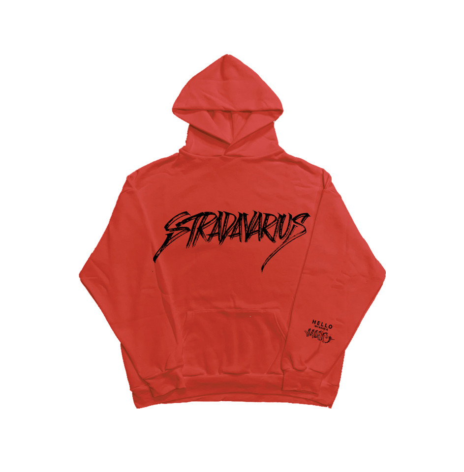 Hoodie on chest red STR x MOSE