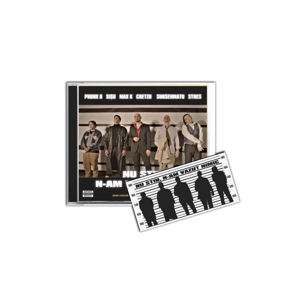 Sticker + CD gratuit "Nu stiu, n-am vazut nimic"