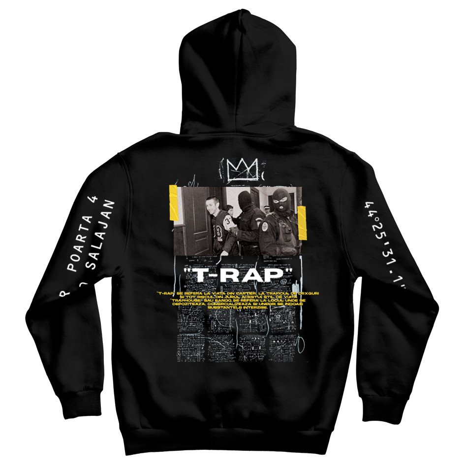 T-RAP - Black hoodie